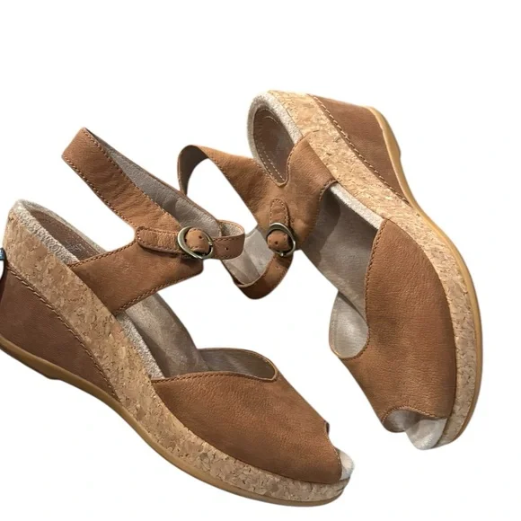 Dansko Charlotte Wedge Sandal Sz 36 - Picture 2 of 10